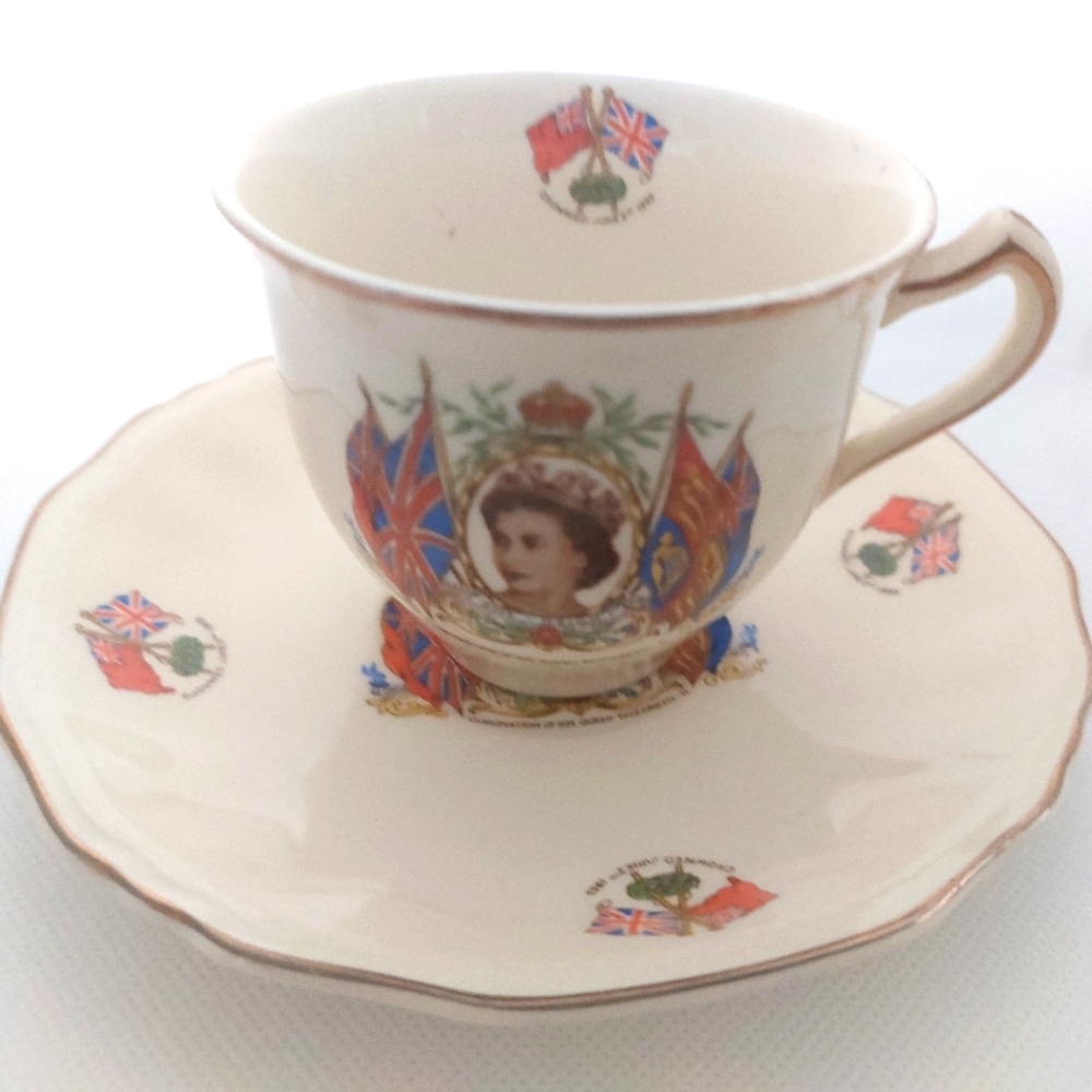 Royal Commemorative Teacup and Saucer Set